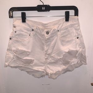 Citizens of Humanity by Jerome Dahan White Denim Cut-off Shorts
